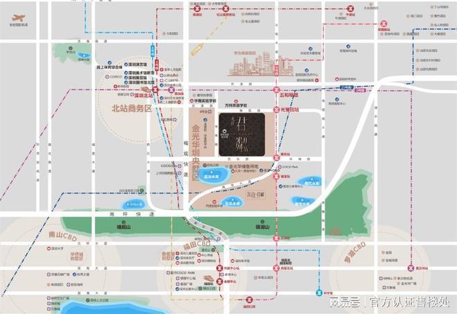 龙华龙岸君粼内揽约5300㎡龙栖湖、约6万㎡园林景观内外围合(图4)