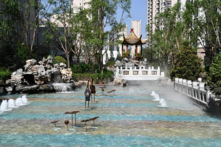 新中式江南园林景观就在碧水云天颐园二期(图3)