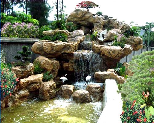 园林景观-假山在园林中的作用有多重要？(图1)