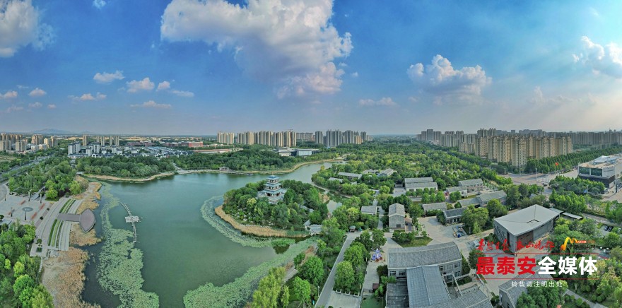 园林入暑绿意满眼宁阳城市景观带初现(图1)