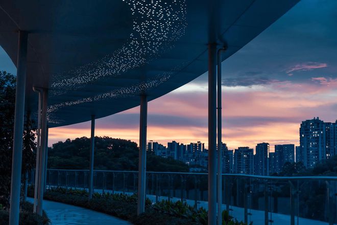 Kaiyun体育网站：把星空带进园林！越秀·天悦金沙星空长廊抬地式空中园林首开(图1)