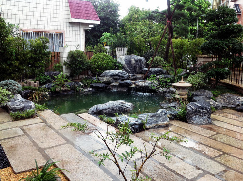 13个庭院“假山景观”设计诠释意境之美让院子锦上添花(图5)