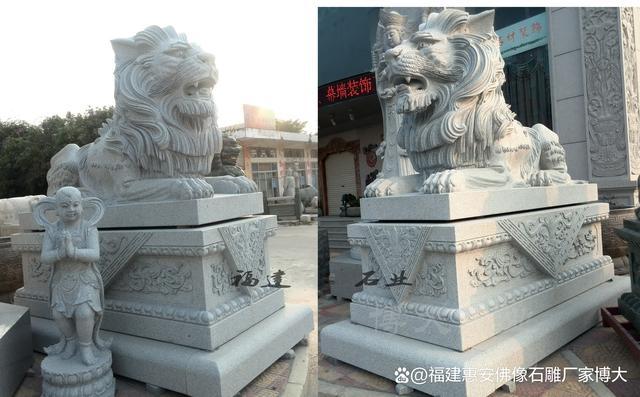 石狮子在园林景观中的应用美化环境的首选（多图欣赏）(图2)