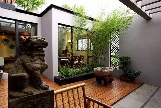 私家“中式庭院”设计恬静自然的中式花园才是院子应有的样子(图2)