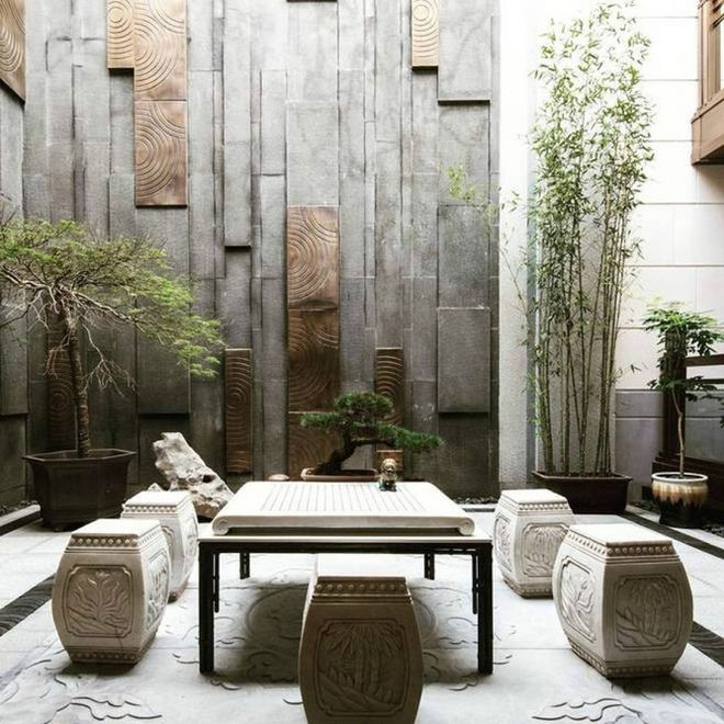 私家“中式庭院”设计恬静自然的中式花园才是院子应有的样子(图6)