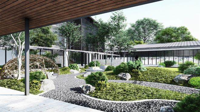 Kaiyun（中国体育）：酒店景观效果图设计：打造宾至如归的庭院风情(图1)