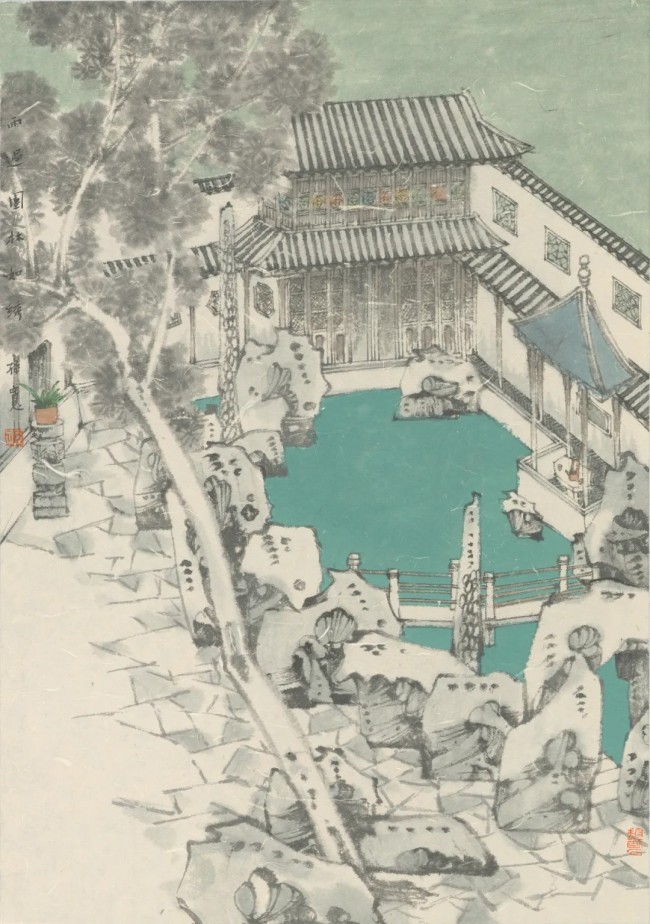孙宽·园林画无人胜有人无声却有风(图2)