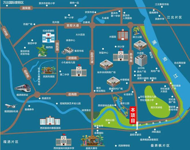 西双版纳『版纳上品』售楼处电线楼盘详情｜户型配套(图2)