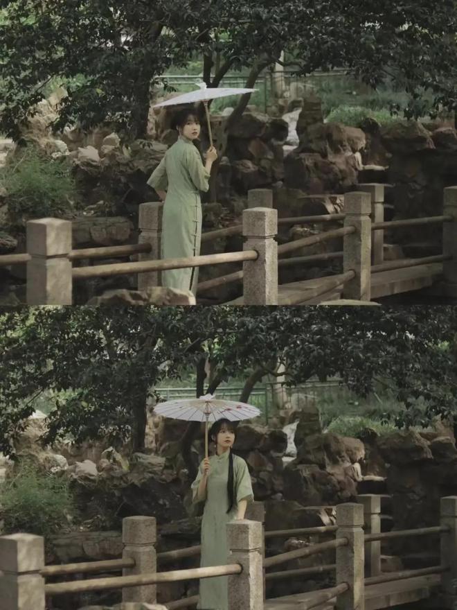 去园林游玩怎么拍好人像照？9个拍照姿势温婉动人非常好看(图1)