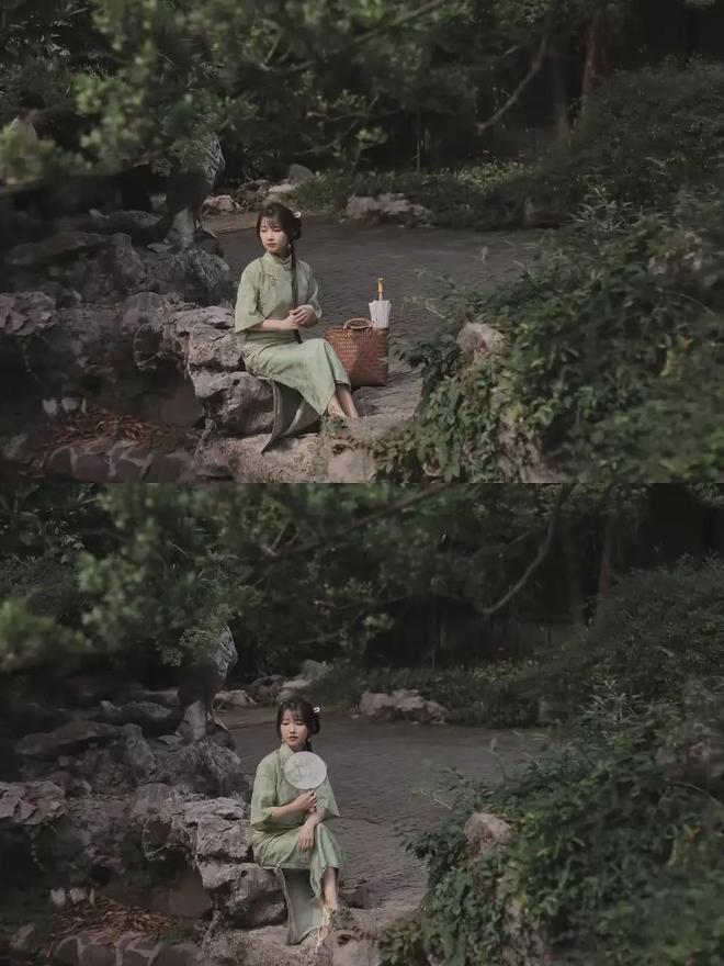 去园林游玩怎么拍好人像照？9个拍照姿势温婉动人非常好看(图7)