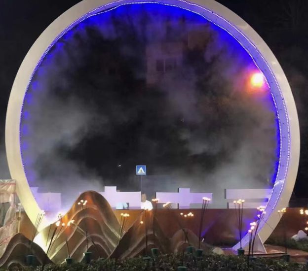 北京公园喷雾造景雾森系统_组成_安装(图1)
