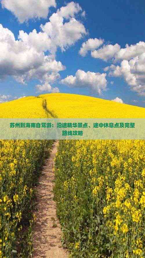 苏州到海南自驾游：沿途精华景点、途中休息点及完整路线攻略(图2)