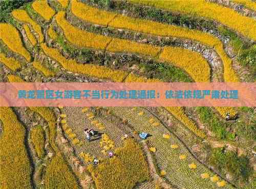 黄龙景区女游客不当行为处理通报：依法依规严肃处理(图2)