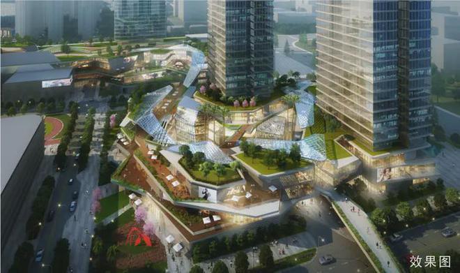 御景荟都由公寓、写字楼、酒店、大型集中式商业于一体超级综合体(图1)