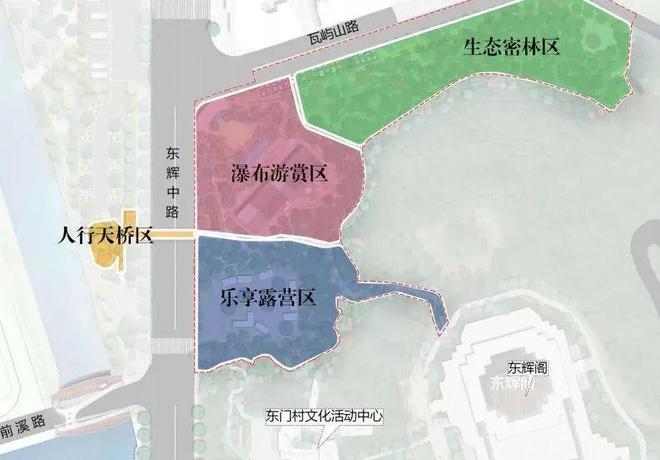 瀑布、人行天桥、露营区……台州这个区块焕新升级(图3)