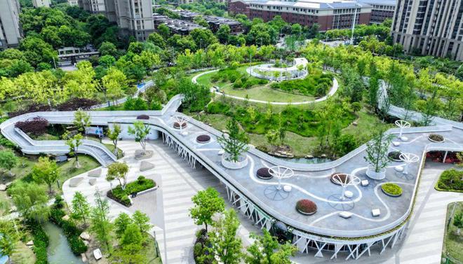 印象蜀山石台路公园：都市里的自然乐园(图1)