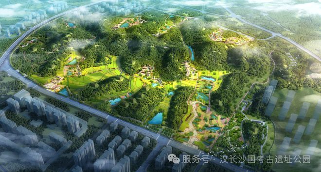 超3000亩！汉长沙国王陵公园整体效果图曝光！(图2)