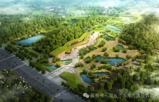 超3000亩！汉长沙国王陵公园整体效果图曝光！(图3)