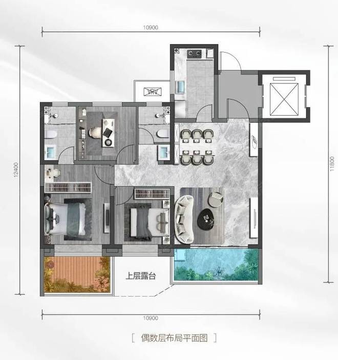营销中心]云起时-配套醇熟-最新动态-装修效果图-价值分析(图3)
