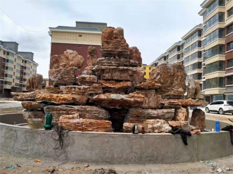 生态园假山室内假山园林景观设计造景(图2)