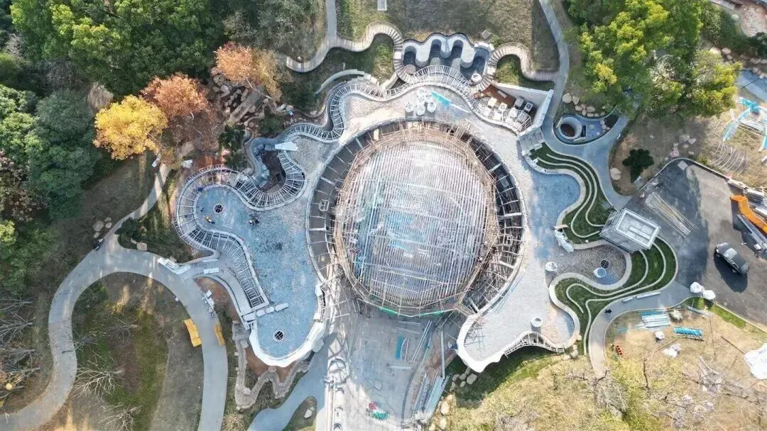 金华这个大型公园两大核心景观即将完工(图2)
