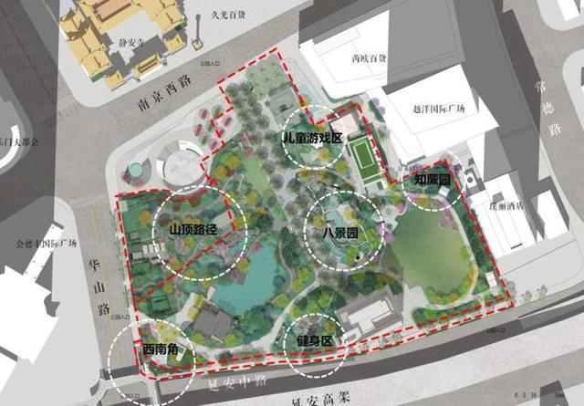 Kaiyun（中国体育）：静安公园最后一天开放老茶客：暂时去人民公园过渡一下！最新改造效果图公布：拆除围墙新增出入口(图7)