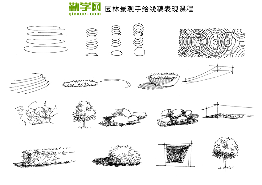 园林景观素描线稿教程（上）(图1)