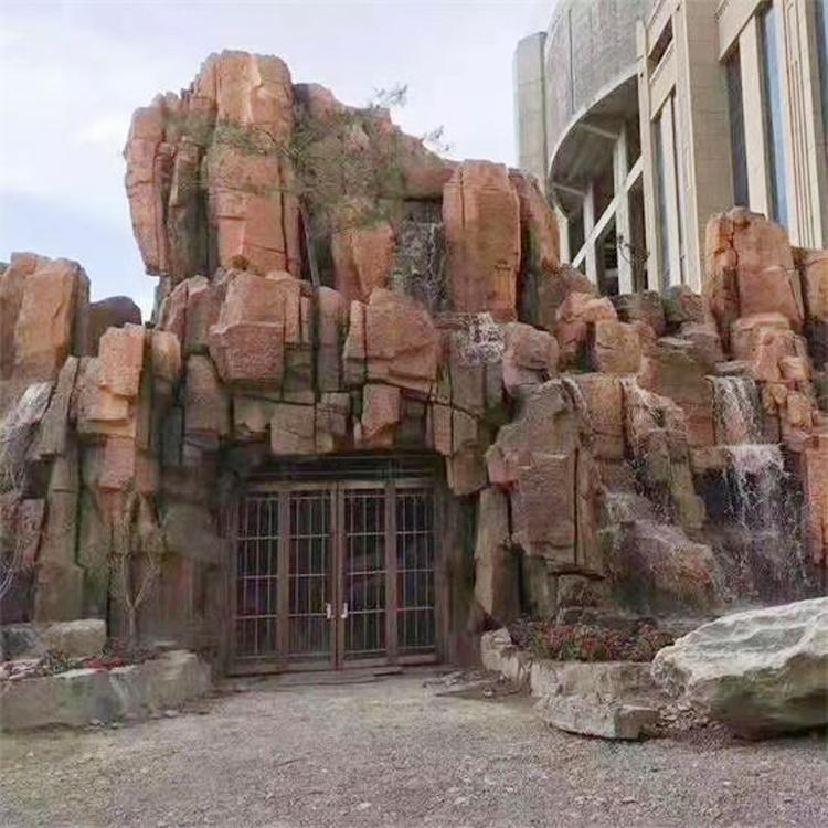 乐山水泥假山假树公司假山园林施工制作厂家运城造价(图1)