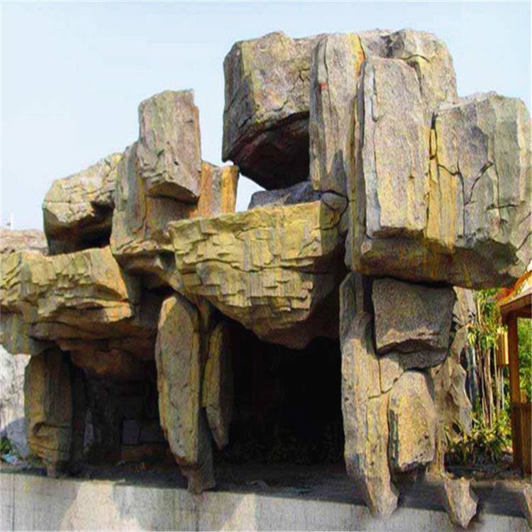 乐山水泥假山假树公司假山园林施工制作厂家运城造价(图2)