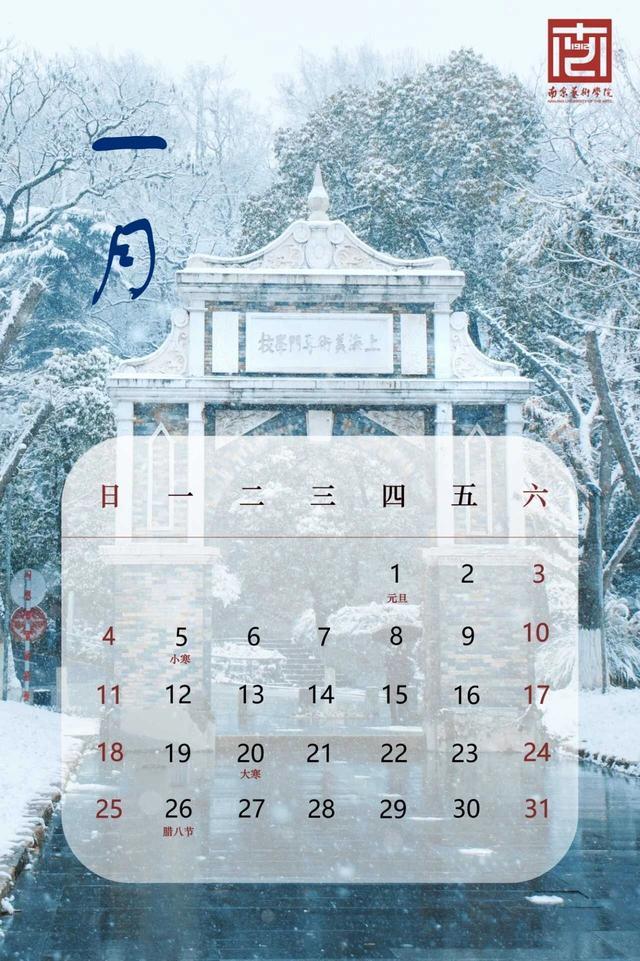 南师百年银杏“搬”回家南京高校新年月历上新(图5)